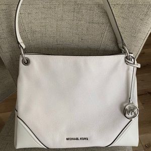 EUCwhite Michael Kors “Nicole” Medium Shoulder Bag